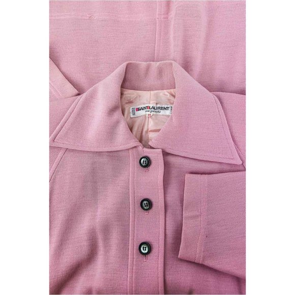 Yves Saint Laurent Rive Gauche Shirt Dress 36 Pink - Picture 3 of 3